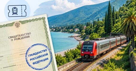 Купить билет на поезд в Абхазию для ребенка можно по свидетельству о рождении заставка