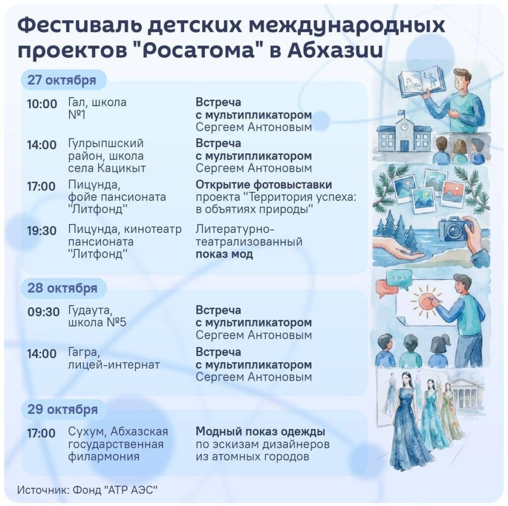 В Абхазии фестиваль детских международных проектов «Росатома» - АФИША